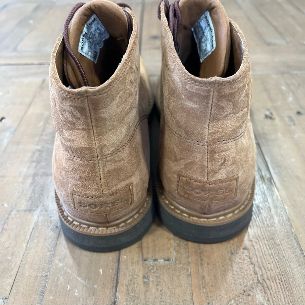 Sorel Madson II Chukka Boots Men’s Size 8 Tan Suede Waterproof Ankle Lace Up